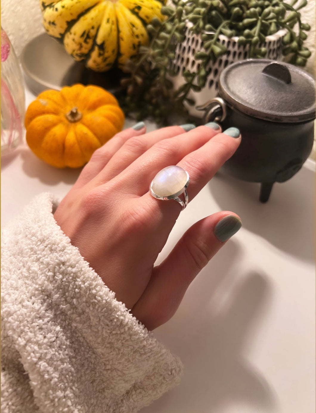 Moonstone Sterling Silver Ring