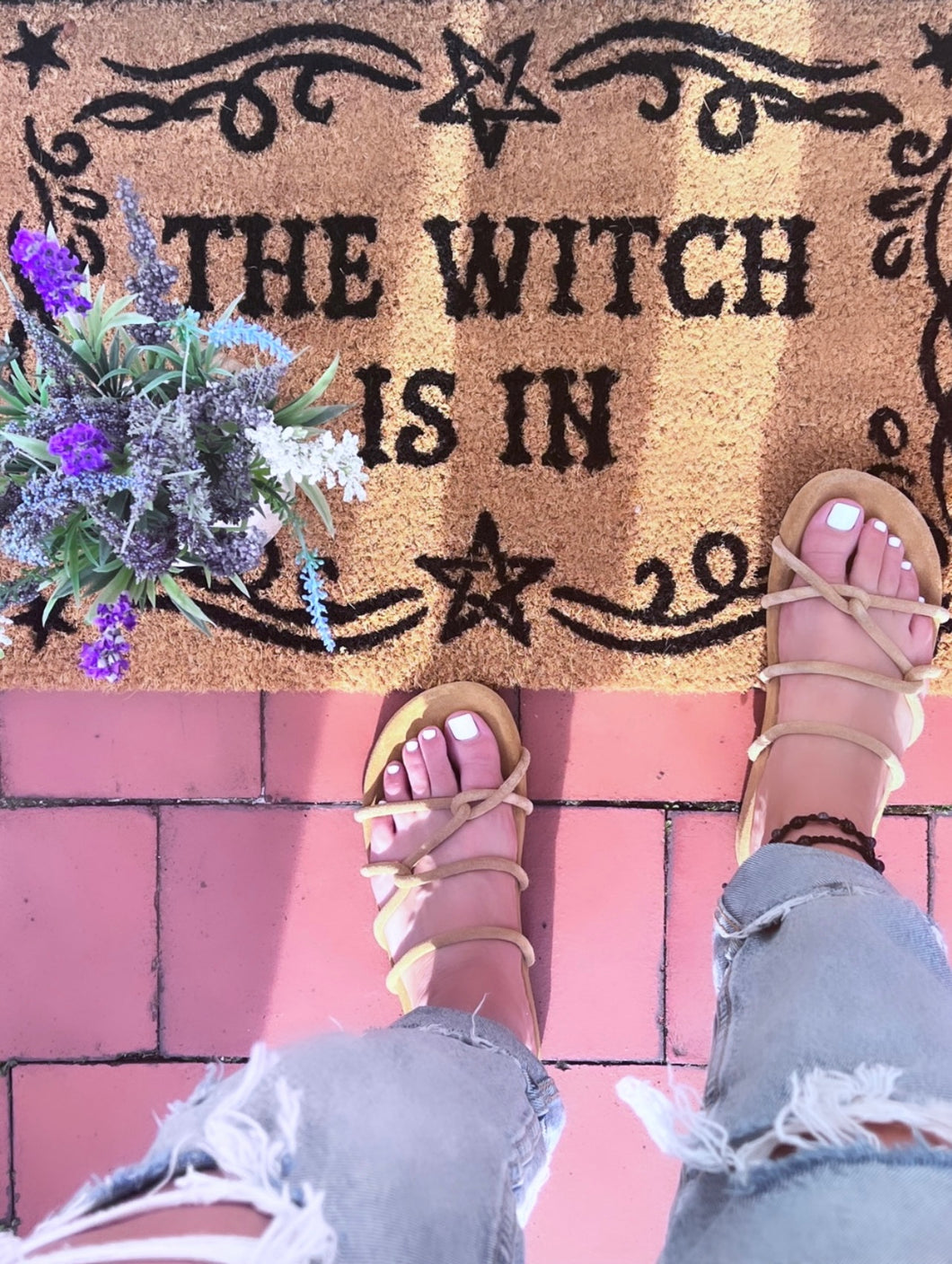 Witches Door Mat (The Witch is in)